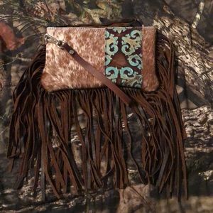 Handmade cowhide/leather clutch